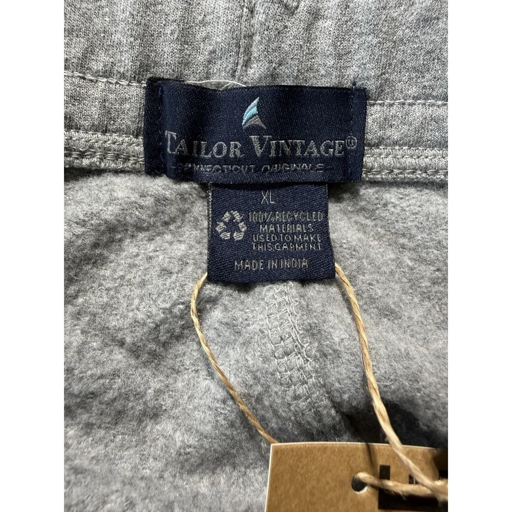 Tailor Vintage Men's Gray Lounge Shorts XL Drawstring Pockets